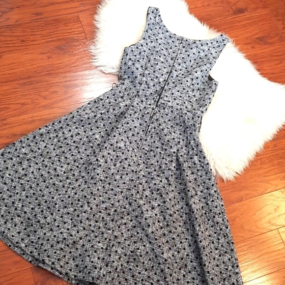 Modcloth Womens Polka Dot Fit & Flare Scoopneck Dress - Picture 2 of 6